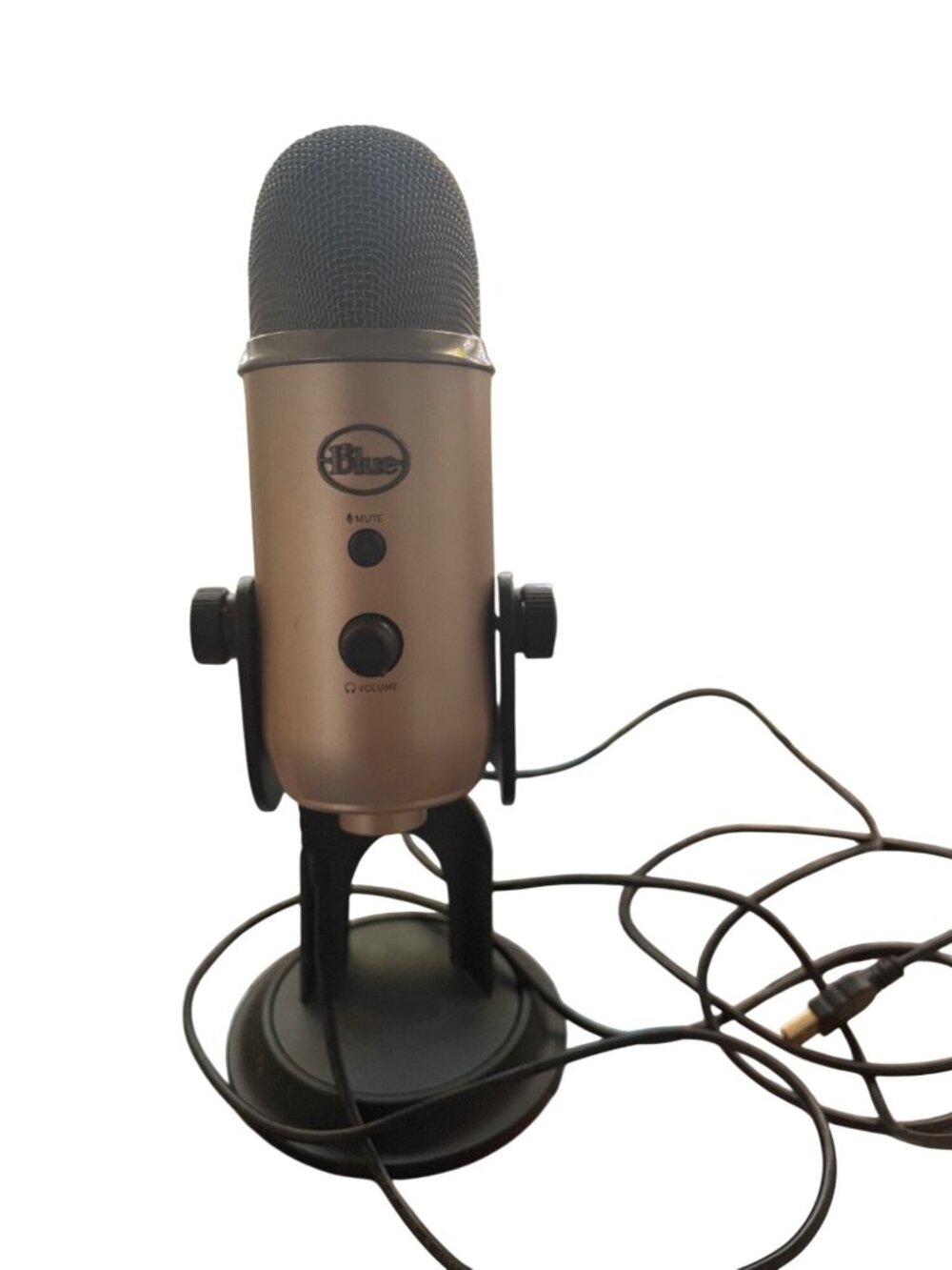 Blue Yeti USB Microphone With Adjustable Stand & Cable For Streaming/Recording
